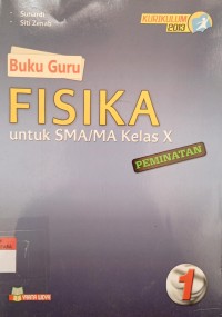 Image of Buku Guru Fisika 1 SMA/MA Kls X Kurikulum 2013 Peminatan