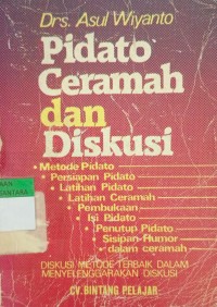 Image of Pidato Ceramah dan Diskusi