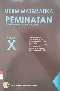 Image of UKBM Matematika Peminatan Ilmu Pengtahuan Alam Kelas x